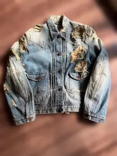 SUGARHILL × BEAMS CRASH DENIM JACKET 2