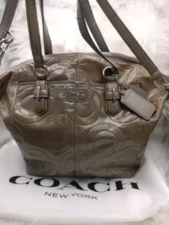 美品✨COACH コーチ 2way ハンドバッグ ショルダーバッグ エナメル 美品 COACH コーチ レディース 2way ショルダーバッグ