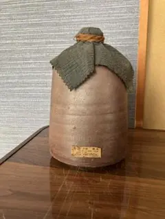 昭和レトロ 松浦酒造 清酒純米瓶 鳴門焼 徳島県 1L 空瓶