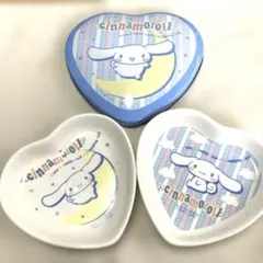シナモロール ♡型缶入り小皿2枚セット 未使用品のサムネイル