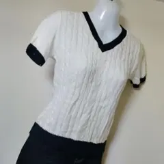 「Toroppo (トロッポ)」半袖ニット M C-seventeenデニスカ