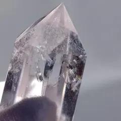 ブラジル産　虹入り　水晶　六角柱　ポイント 透明感　天然石