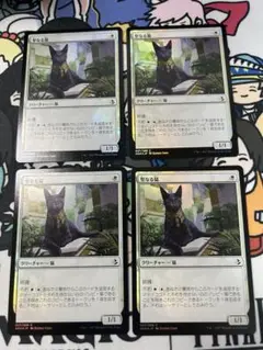聖なる猫/Sacred Cat 日foil4枚　mtg