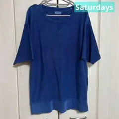 Saturdays Surf NYC 切りっぱなし加工 半袖スウェット