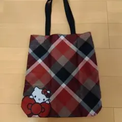 sweet 2025年10月号付録　ハローキティチェック柄トート