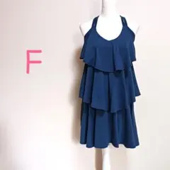 ティアードワンピース チュニック ノースリーブ 3段ティアード ミニワンピース