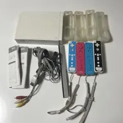 Wii 本体 + リモコン4個 + 付属品　ジャンク品