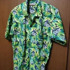 激レア　90s レナウン　SPALDING アロハ 黄緑 ヴィンテージ