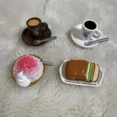 コメダ珈琲店　ミニチュアフィギュア　4点セット