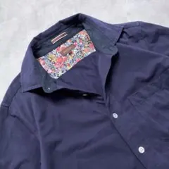 Paul Smith Collection 半袖シャツ 花柄 Lサイズ ネイビーのサムネイル
