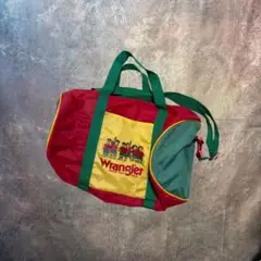 90s USA Wrangler ナイロンバッグ ドラム ボストン