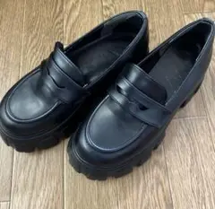 厚底 ブラック ローファー　未使用 VIVIAN Sサイズ