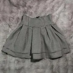 ミシェルマカロン　美脚スカート　ギンガムチェック sサイズ　千鳥柄