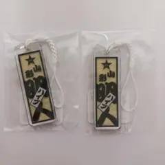 山形明人アクリルキーホルダー 2個セット 千社札 波柄 プレイヤーグッズ ダーツ