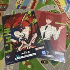 《新品》一番くじ劇場版チェンソーマンレゼ篇H賞クリアポスター2種 マキマデンジ