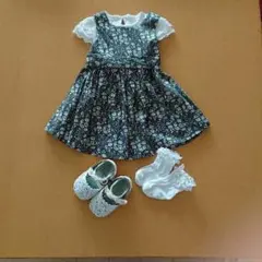 《お値下げ中》タルティーヌエショコラ リバティワンピース Tシャツ 靴下セット