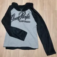 Ocean Pacific暖か二枚重ねパーカー グレー/ブラック