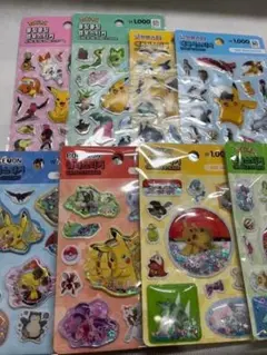 《8種類全セット》【日本未発売韓国限定】　ポケモン＊ウォーター＊シール