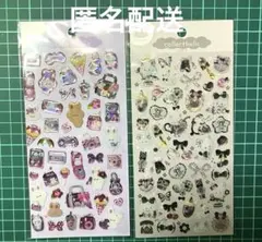 collectholic ぷっくりシール2枚セット＊クーリア＊パープル&シルバー