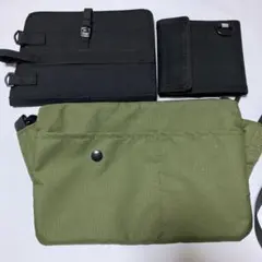 ワークマン ミニ財布 マルチケース サコッシュ まとめ売り カーキ ブラックのサムネイル