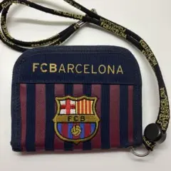 FCバルセロナ ネックストラップ付き財布