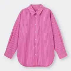 ストライプオーバーサイズシャツ　231-343542