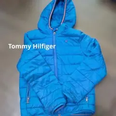 Tommy Hilfiger フード付きダウンコート 青