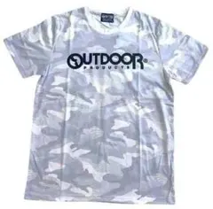 OUTDOOR PRODUCTS カモフラ柄 Tシャツ ホワイト　LL