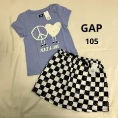 ギャップ　未使用　GAP 半袖　短パン　セット　キッズ 女の子　105 4歳のサムネイル