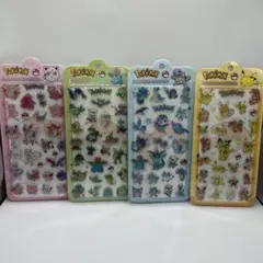 ポケモン　ボンボンドロップシール　４枚セット