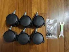 스토퍼가 달린 캐스터 6개 세트
