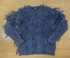 JUNYA WATANABE ダークグレーVネックニット