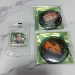 鬼滅の刃 無限城編 竈門炭治郎 缶バッジ 消しゴム セット