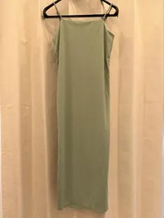 H&M セージグリーン キャミワンピース XS