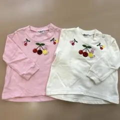 ホットビスケット 長袖トレーナー 80cm 2枚セット