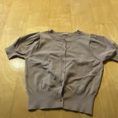 ナイスクラップ　半袖ニットカーディガン