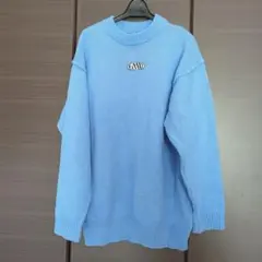 EMODA 長袖 ニット セーター ライトブルー　オーバーサイズ