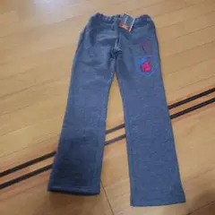 新品 e.a.B 定価3800円 ロゴ入り ロングパンツ グレー 130センチ