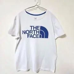 【ザノースフェイス】Tシャツ カットソー デカロゴ クルーネック 半袖 綿混XLのサムネイル