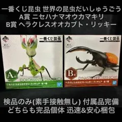 一番くじ 昆虫 A賞 ニセハナマオウカマキリ B賞 ヘラクレスオオカブト
