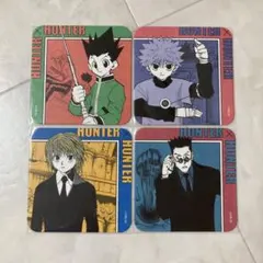 HUNTER×HUNTER アートコースター　ゴン　レオリオ　クラピカ　キルア
