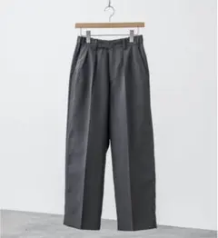 WYM HIGH TWISTED GABA WIDE TUCK SLACKS