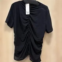 最終価格　GU シアーギャザーT 半袖　３ＸＬ　新品タグ