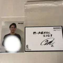 千葉ロッテマリーンズ　西川史礁　ポストカード　ブロマイド