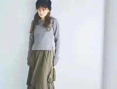 LAVANDAグレーニット