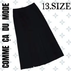 n46 〚COMME CA DU MODE〛フレアプリーツロングスカート 13号のサムネイル