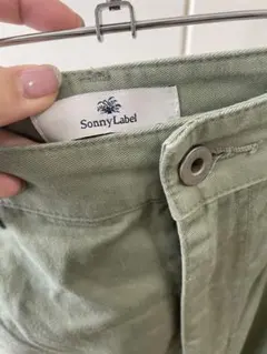 サニーレーベル　ワイドチノパンツ　カーキ　zozo限定品