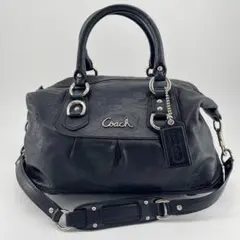 COACH Ashley Satchel Handbag Black y2k