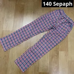 Seraph 140 パンツ チェック　男の子　女の子　薄手　セラフのサムネイル