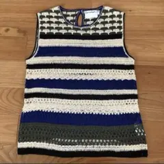 ノースリーブ　タンクトップ　サマーニット